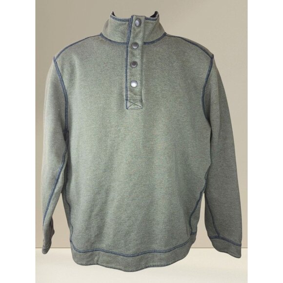 Tommy Bahama Mens Pullover Sweater XL Olive Green Cotton - Picture 1 of 8